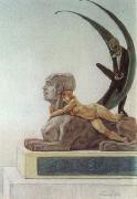 Felicien Rops Frontispice des Diaboliques de Jules Barbey d'Aurevilly painting